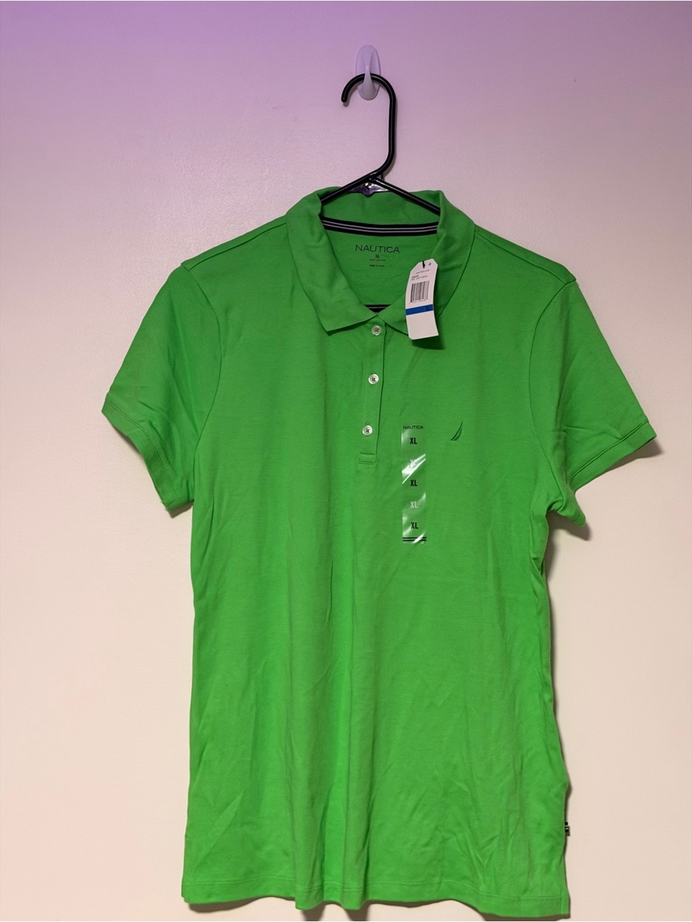 Nautica - Leaf Green Short-Sleeve Polo